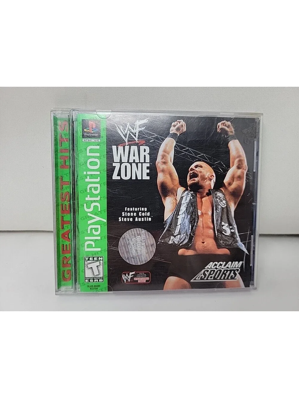 WWF WF War Zone PlayStation 1 PS1 Complete CIB W/ Manual Greatest Hits Wrestling